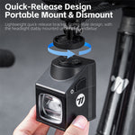 WEST BIKING 1600LM Wireless Remote Control Bicycle Headlights Type-C Charging IPX4 Waterproof Anti-glare Bike Front Light for MTB