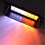 LinkMejor Car Warning Light Front Windshield Warning Light 8LED Emergency Dash Strobe Lights Emergency Signal Lamp 3 Flashing Mode