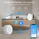 LinkMejor Tuya WiFi Smart Water Leak Alarm with 3 Water Sensors Sound and Light Alerts for Smart Home Automation and Leak Detection
