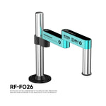 RF4-F025  RF4-F026 Microscope Swing Arm Stand Articulated 360 Degree Adjustable Metal Frame Stable Base Universal Fit for Repair Inspection Tools