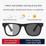 Photochromic HD Reading Glasses for Men Women Indoor Outdoor Dual-use Presbyopia Glasses Anti-blue Light Color Changing Eyeglasses