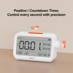 Atuman MT2 3in1 Multifunctional Hygrometer Alarm Clock Timer -9.9°C~60°C LCD Display Temperature Humidity Monitor Accurate Environmental Monitoring