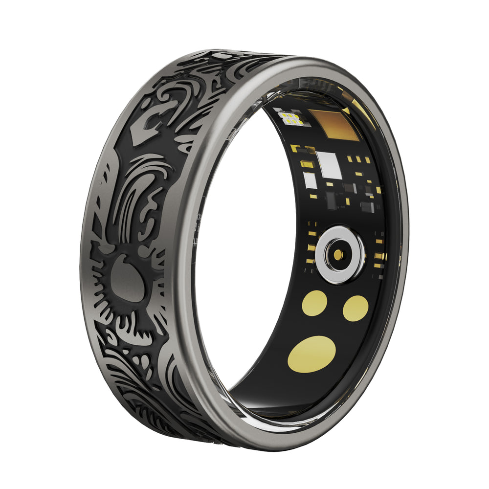 Rogbid SR09 Multifunctional Watch Partner Heart Rate SpO2 Monitor Sleep Monitoring Multi-sport Modes 5ATM Waterproof Gesture Control Smart Ring