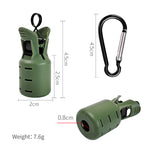 LinkMejor 9PCS Squid Jig Protector Webfoot Octopus Egi Hook Cover Cuttlefish Umbrella Lure Cap Wood Shrimp Bait Accessories with Carabiner