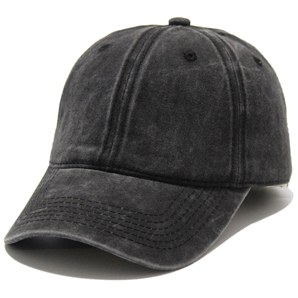 Solid Washed Denim Baseball Cap Vintage Unisex Cotton Sport Hat Outdoor Soft Breathable Versatile Sunshade Caps Women Men