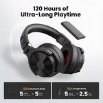 OneOdio Studio Max1 bluetooth Headset Wireless DJ Headphone 50mm Large Dynamic Speaker LDAC Dual Hi-Res Audio HD Dual-Mic ENC Call Noise Cancelling 120H Battery Life 3.5mm 6.35mm Dongle Mode Music Headphones