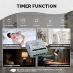 LinkMejor Tuya Zigbe Intelligent Switch Module Portable Home Automation DIY Switch Compatible with Alexa Google Assistant