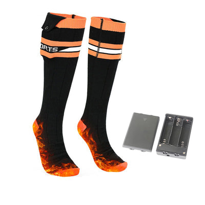 LinkMejor Heated Long Socks, Battery Life Up To 65°C, Warm Sports Cotton Socks for Winter Outdoor Sports