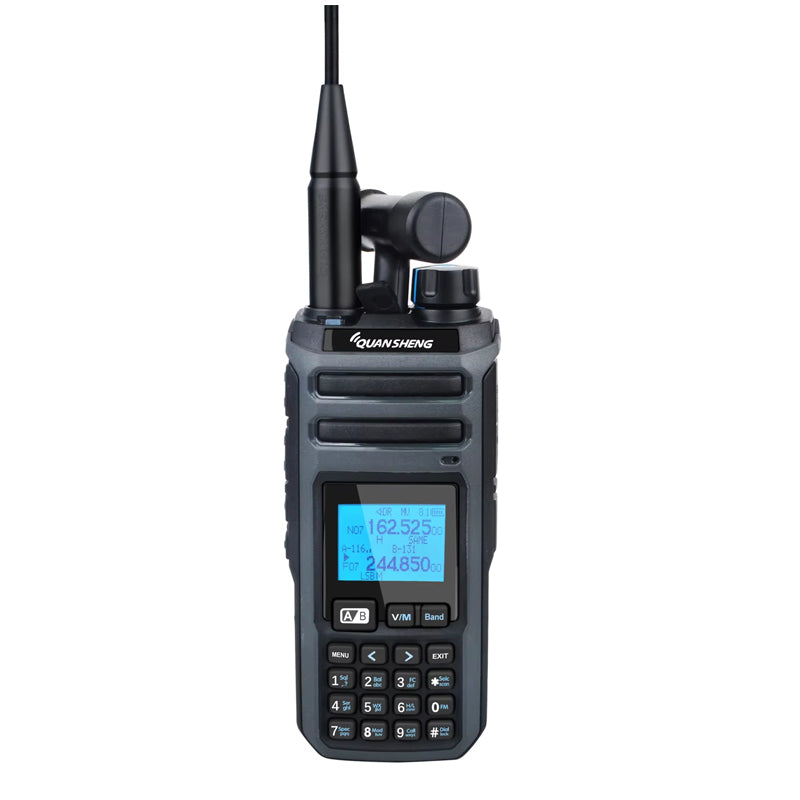 Quansheng TK118 Walkie Talkie 10W Dual Band Radio 999 Channels Long Range Rechargeable Two Way Communication Device Portable FM Receiver