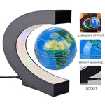 LinkMejor Magnetic Floating Levitating Globe World Map with LED light Educational Gifts for Kids Students Birthday Gifts Gadgets for Teens Christmas Gifts