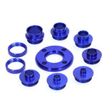 10PCS Router Template Guide Bushing Set Aluminum Alloy 8 Guide Bushings 2 Lock Nuts Woodworking with Router Jigs and Templates