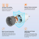 LinkMejor S60 Type F/E EU Plug WiFi Socket Smart Home Power Monitor Outlet Overload Protection Timer Smart Scene Remote Control via Alexa Google Home IFTTT