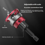 5pcs Countersink Drill Bit Set with Depth Stop High-quality 6542 Steel and Aluminum Alloy Multi-size for Woodworking Precision Drilling and Ease of Use