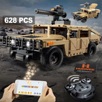 C51202 1/14 Scale Technical LED SUV Armored Trucks Pickup Bricks City Off-road RC Car MOC Building Blocks Toy for Boys Birthday Gifts