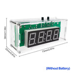 DIY Digital Clock Kit Multifunctional DS1302 USB Nixie Tube Display with Alarm Temperature Memory Brightness