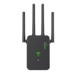 300Mbps 1200Mbps Wireless WiFi Repeater Wifi Signal Booster 2.4G/5G Dual-Band WiFi Extender 802.11ac Gigabit WiFi Amplifier WPS Router