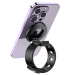 LinkMejor Mini Bicycle Mount Strong Magnetic Holder With Adjustable Strap for Cycling Phone Holder