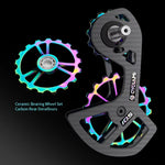 LinkMejor UT/105/5800/6800 Carbon Big Pulley Rear Derailleur Bicycle Ceramic Bearing Wheel Set 13T-18T for Shimαno Bike