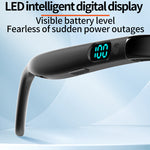 L400 Smart bluetooth 6.0 Glasses with Dual Speakers LED Digital Display Touch Control UV Protection 30g Lightweight Wireless Audio Sunglasses Headphones