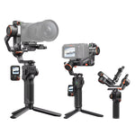 Hohem iSteady MT3/MT3 PRO AI Camera Gimbal Stabilizer 2.5KG Payload with CCT RGB Fill Light Touch Screen for DSLM/Phone/Action Cam