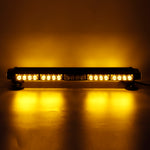 12V 24" 46LED Car Roof Double Side Emergency Strobe Flash Light Lamp Bar Amber For Car Truck Boat