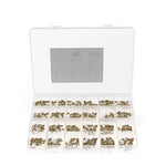 480pcs Monolithic Ceramic Capacitor Assortment Kit 10pF-10uF 50V Fixed Capacitors High Temperature ±10% Tolerance Ideal for Electronics Projects and Repairs