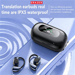 LENOVO ERAZER XF60 OWS bluetooth 6.0 Headset Wireless AI Translation Earphone 13mm Drivers LED Power Display 72H Playback 135 Languages Online Translation IPX5 Waterproof Low Delay Earhooks Sports Headphones