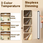 LinkMejor Rechargeable LED Desk Lamp Stepless Dimming Table Light Magnetic Hanging Lamp Bedroom Bedside Reading Table Lamps