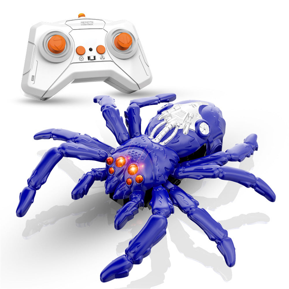 Remote Control Wall Climbing Spider / Green Lizard / Yellow Lizard Model 360° Rotation LED Lights Vacuum Suction Ground Crawling Toy