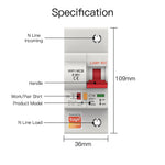 1P-4P 10A-80A Tuya WiFi Smart Circuit Breaker Wireless APP Remote Control Schedule Setting Automatic Intelligent Interruptor Work with Alexa Google Assistant