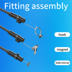 LinkMejor Soft Line】Endoscope Camera For iPhone APPLE 8MM Cars Endoscopic Flexible Line IP68 Waterproof 8 LEDs Borescope Inspection For iPhone For iOS