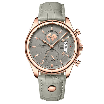 LinkMejor Men's Waterproof Luminous Quartz Watches Fashion Multi-function Business Casual Wristwatch