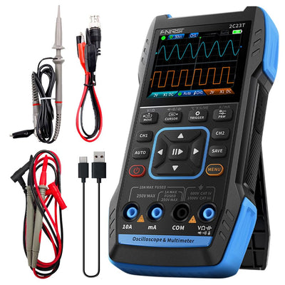 LinkMejor 2C23T 3IN1 Dual Channel 10MHZ*2 50MS/s Handheld Digital Oscilloscope Multimeter + Function Signal Generator