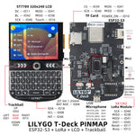 LinkMejor T-Deck 868MHz ESP32-S3 Dual Core IoT Development Board Touchscreen Wireless WiFi Bluetooth 5 LoRa Communication