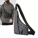 Fashion Anti-Theft Men's Chest Bag Casual Outdoor Sports Waterproof Cycling Triangle Sling Bag with Multiple Compartments