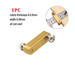 1/2PCS Steel Ruler Positioning Block Angle Scriber Line Marking Gauge for Ruler Locator Woodworking Carpentry Scriber Tools