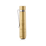 Folomov EDC C1 400lm High CRI 98 EDC Clip Flashlight 10440 Mini Size Compact Portable LED Torch Brass & Aluminum Outdoor EDC Survival Tool