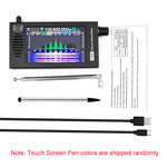 SDR-101 SDR Radio DSP Digital Demodulation Aluminium Alloy Digital Radio CW/AM/SSB/FM/WFM Radio Receiver 4.3inch IPS 800x480 LCD Display