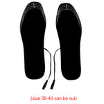 LinkMejor 1 Pair EVA Unisex Electric Heated Insoles Wireless Remote Control Thermal Rechargeable Smart Heating Warm Pad for Winter Sports