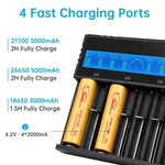 [USA Direct] K8 8-Slot with LCD Screen Display Intellegent Rechargeable Li-ion Battery Charger Universal Flashlight RC Toys Home Tools Battery Charger 4 Slots For Li-ion 18650 21700 26650 AA AAA Batteries Cell