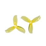 2 Pairs GEMFAN D2.8 3-blade 2.8 Inch PC Propeller 1.5mm Hole for RC FPV Racing Drones