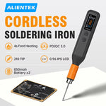 LinkMejor TB1 Wireless Soldering Iron Type-C 65W 0.96 Inch IPS LCD T210 Portable Rechargeable Soldering Iron Kit
