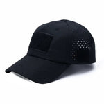 1PC Men Camouflage Baseball Cap with Hook Loop Summer Breathable Sun Hat for Fishing Hiking Outdoor Sports Easy for Hold Sunglasses
