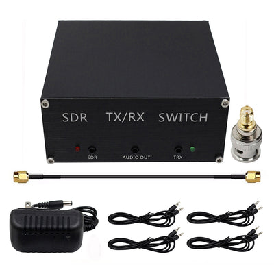 LinkMejor Transceiver Switch Antenna Sharer TR Switch Box 100W DC 160MHz Aluminum Alloy Box