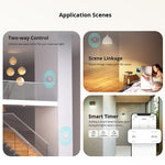 LinkMejor ZBMINIL2 Smart Zigbe3.0 Switch No Neutral Required Intelligent Two-way Control Relay Module Timer Voice Control with Alexa Google Zigbe Hubs