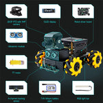 Yahboom Raspberry Pi 5 AI Vision Robot Car 4WD Mecanum Robot Car Omnidirectional Raspbot V2 2DOF PTZ Python Programming ROS2-Humble