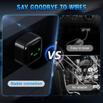 2 in 1 Wireless CarPlay Adapter Android Auto Bluetooth 5.0 Dual Band WiFi USB Connection Auto Connect OTA Update Plug and Play