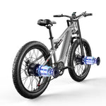 [USA Direct] Shengmilo S600 Electric Bike 48V 17.5AH SamsungBattery 1000W*2 Dual Motors Recommended Top Speed 25KM/H 26inch Tires 90KM Max Mileage 150KG Max Load Electric Bicycle