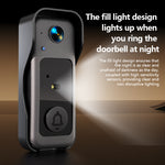 X6 Intelligent Visual Doorbell with 4.3 Inch Screen Two Way Intercom Wireless Video Doorbell 130° Wide Angle Night Vision Support Battery Powered Security Camera