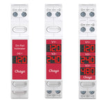 LinkMejor TOVME Digital DC Voltmeter 11-310V 1/2/3-Channel DIN Rail Mount Red LED Display Voltage Monitor for Solar System Battery Industrial Electrical Panel